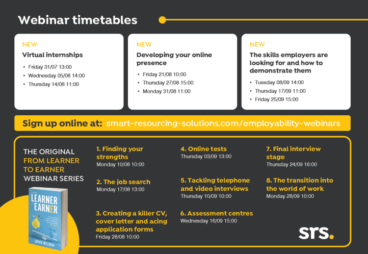 SRS New Webinars Timetable